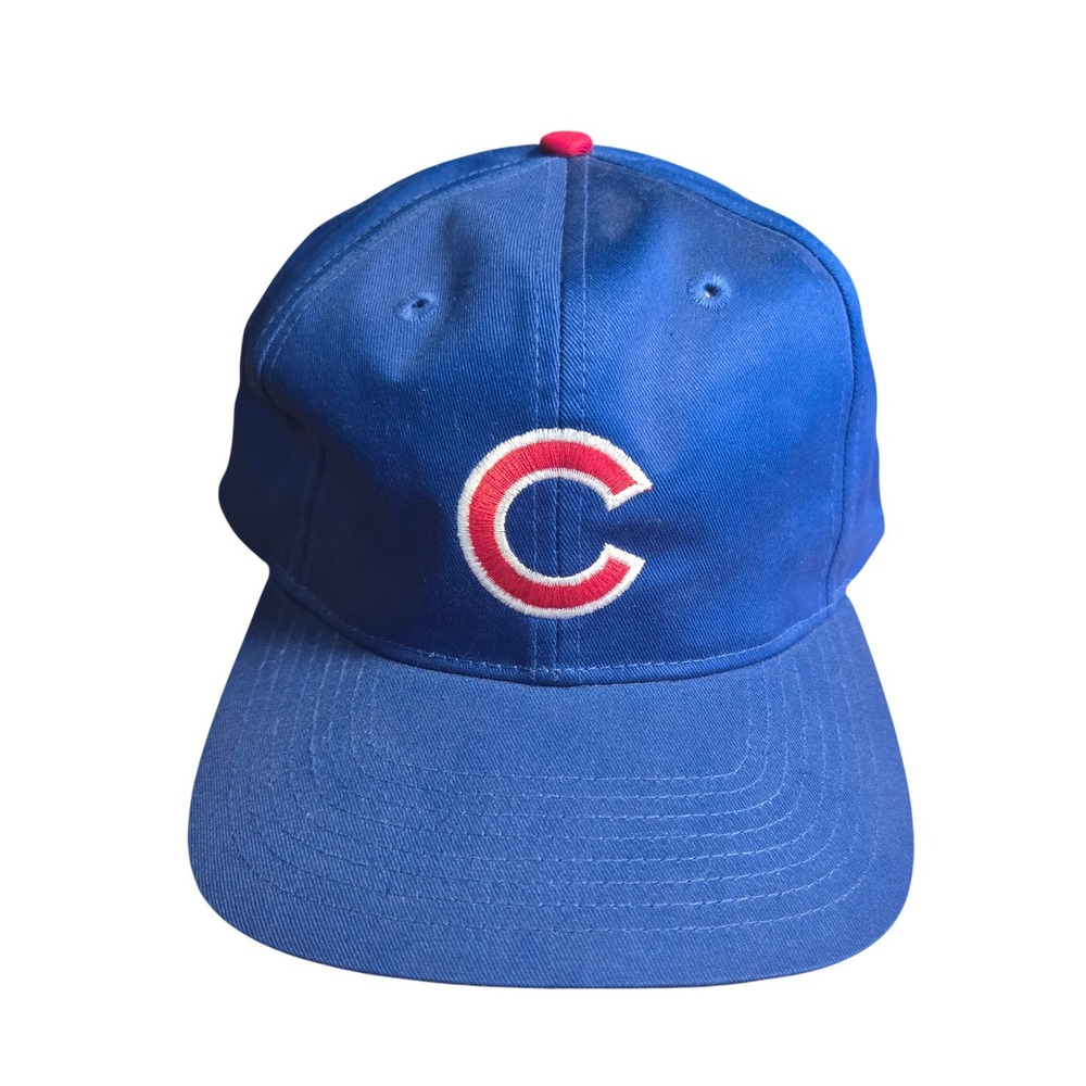 Vintage Chicago Cubs Snapback Hat Twins Enterprise MLB Blue Green Underbrim 90s